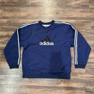 Adidas Men's Blue Crewneck Sweater